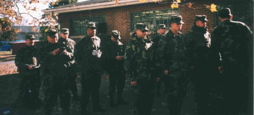 A Company Inspecting Troops